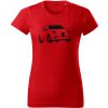 T-ričko Alfa Romeo Mito dámske tričko Farba trička: Červená, Farba potlače: Čierna, Veľkosť: XS