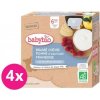 BABYBIO Desiata z kozieho mlieka s hruškou a vanilkou 4 x 85 g