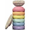 Stapelstein Rainbow Set complete, 7+1, confetti pastel