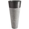 Indera Pedestal Hammered Black 57079 Voľne stojace kamenné umývadlo