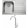 Franke LLX 611/2 + Deante ASTER BCA 062M chróm