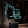 Beling 3D lampa, Komatsu PC 138, 16 farebná, BA13