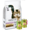 Perfect Fit™ - suché kompletné krmivo pre mačiatka do 1 roka, bohaté na kuracie mäso 7kg + WILD FARM Premium Grain Free Chicken and Salmon 2x400g