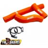 FM-PARTS SILIKÓNOVÉ HADICE/RÚRY CHLADIČAKTM / HUSQVARNA 250/300 '17-'19 FARBA ORANŽOVA