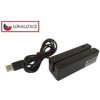 Virtuos MSR-100A třístopá čtečka magnetických karet, USB-HID/COM, černá EIE0003
