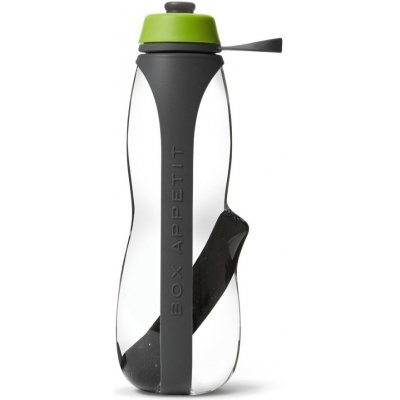 BLACK+BLUM plastová športová fľaša na vodu s binchotánom eau good duo - sivá/zelená 700 ml