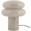 Béžová sklenená stolová lampa (výška 24 cm) Incesante – Leitmotiv