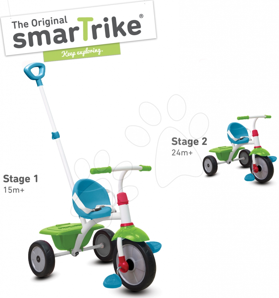 Smart Trike Fun 2v1 tyrkysovo zelená 1240100 od 36,99 € - Heureka.sk