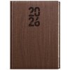 Týždenný diár 2026 Oskar Wood A5 hnedá
