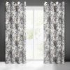 Vzorovaný dekorační závěs Sandra barva bílá 140 x 250 cm