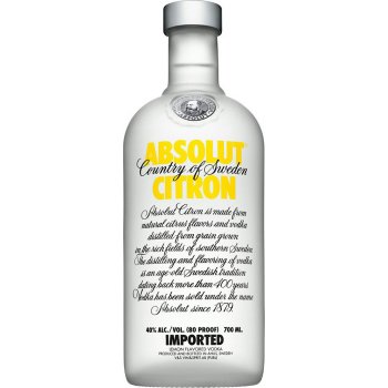 Absolut Citron 40% 0,7 l (čistá fľaša)