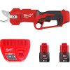 MILWAUKEE M12 Aku záhradné nožnice