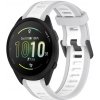 Remienok Sport Wristband bielo-sivý pre Garmin Forerunner 165 20mm