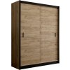| Šatní skriňa SAPHIRA 203x215 cm s posuvnými dverami dub craft | MT0011