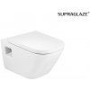 Roca GAP Square WC misa závesná Rimless 35 x 54 cm, biela SUPRAGLAZE® bez sedátka A34647FS00