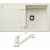 Blanco METRA 5 S biela soft + excentrické ovládanie + Blanco DARAS-S biela soft 526937