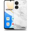 Picasee silikónový čierny obal pre Honor X7 - White marble