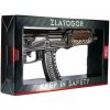 Zlatogor AK-47 Vodka 38% 0,5 l (darčekové balenie samopal)