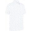 Callaway All-Over Large Chev Printed Mens Bright White L Polo košeľa