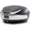 Topcase - s farebným krytom SHAD SH48 Karbón so zámkom PREMIUM SMART (SH48 prémiový kufr pro dvě XXL helmy. Dostupná opěrka, nosič, brzdové světlo a vnitřní taška. Včetně plotny. Opěrka není součástí.