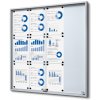 Jansen Display Interiérová vitrína 12 x A4 906 x 948 mm