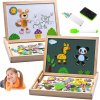 MULTIFUNKČNÁ MAGNETICKÁ DREVENÁ EDUKAČNÁ TABUĽA PRE DETI (KREDOVÁ)