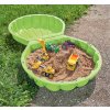 Pieskovisko dvojdielne Watershell Green BIG mušľa 2*100 l na vodu a piesok 88*75*22 cm zelené od 18 mes