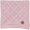 CEBA Deka pletená ryžový vzor ružová