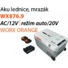 Aku chladnička Worx set WX876.9/mraznička 20V + WA3611 2x4.0Ah - duálna nabíjačka - Powershare 45908769S
