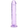 RealRock Crystal Clear Realistic 9″ fialové dildo s prísavkou 25,5 x 4,5 cm