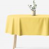 Goldea oválny obrus 100% bavlnené plátno - žltý 140 x 220 cm