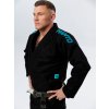 BJJ kimono MANTO X5 - čierne ferozi