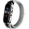 Xiaomi Mi Band 5/6 náhradný náramok na suchý zips - Nylon Maskáč Farba: Biela digital MBSCZ-5NyM06