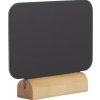 Securit set 4 stolných popisovacích tabulí veľkosti mini s dreveným st