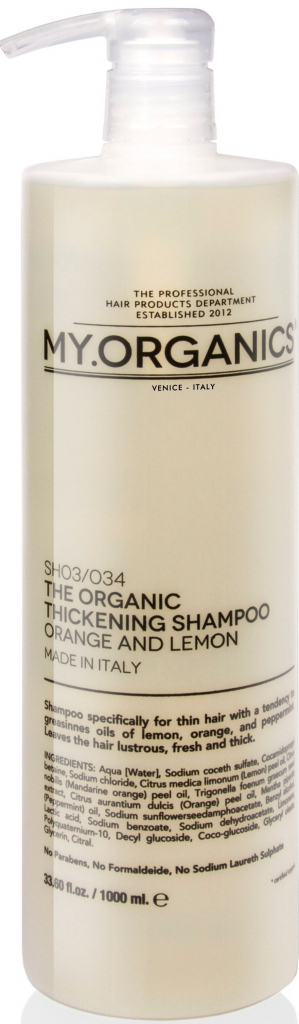 The Organic Thickening Shampoo Orange And Lemon 1000 ml