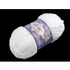 Pletacia ženilková priadza Alize Velluto 100 g - (55) biela