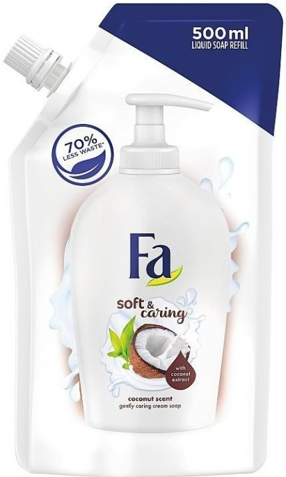 Fa Soft & Caring Coconut tekuté mydlo náhradná náplň 500 ml od 5,4 € -  Heureka.sk