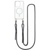 Kryt TopQ Strap Mag iPhone 13 Pro Max s čiernou šnúrkou priehľadný 110938