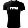 Yoga nápis - Pánske tričko Fantasy športové - 2XL ( Čierna )