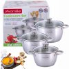 Súprava hrncov Kamille nerezová oceľ 6 ks .