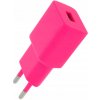Setty nabíjačka 1x USB 2,4A LSIM-A-126 ružová