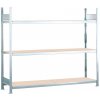 Regál široký SCHULTE, police z drevotriesky š 2000 mm, základné pole, 3 úrovne, 2060x536x2000 mm
