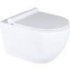 Lotosan LKW2210 REST závesné WC PureRim + slim WC sedadlo 35,8 x 34,8 x 52,5 cm, biela