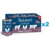 BUTCHER'S Original Recipe in jelly Mix chutí s pečeňou alebo obličkami 12x400 g kúskov v želé s hovädzím, jahňacím a kuracím mäsom pre psov