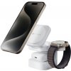 Hyper HyperJuice Qi2 3-in-1 Magnetic Charging Stand - White HJ3320WHGL