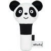 Akuku Plyšové pískatko panda čiernobiela
