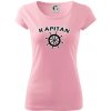 Kapitán kormidlo - Dámske tričko Pure - XL ( Ružová )