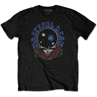 Grateful Dead tričko Space Your Face & Logo čierne