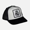 Detská šiltovka Real Madrid bielo-čierna so sieťkou