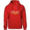 Cycling ekg - Oversized mikina dámská Moon - kratšia + širšia - XL ( Červená )